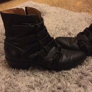 Lamb ankle boots
